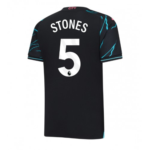 Fotbalové Dres Manchester City John Stones #5 Alternativní 2023-24 Krátký Rukáv